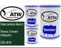 Preview: Mercedes-Benz, Moss Green Metallic, DB-834: 500ml Lackdose + 500ml Klarlack + 250ml Härter - Set, von ATW Autoteile West.